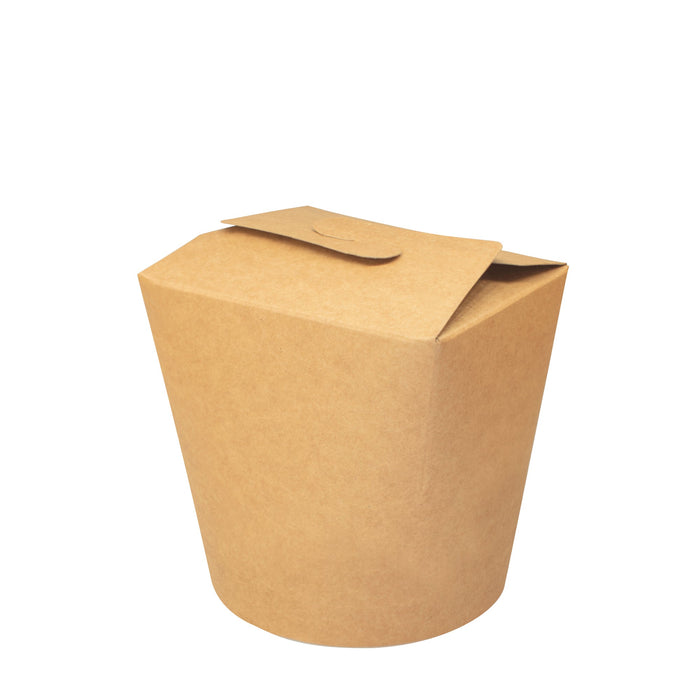 Papier Food Box Nudelbox - braun 700ml - PLA