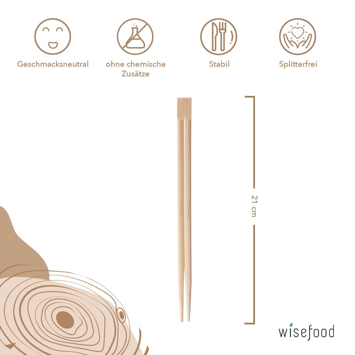 Dřevěné hůlky - 20 cm jednotlivě balené