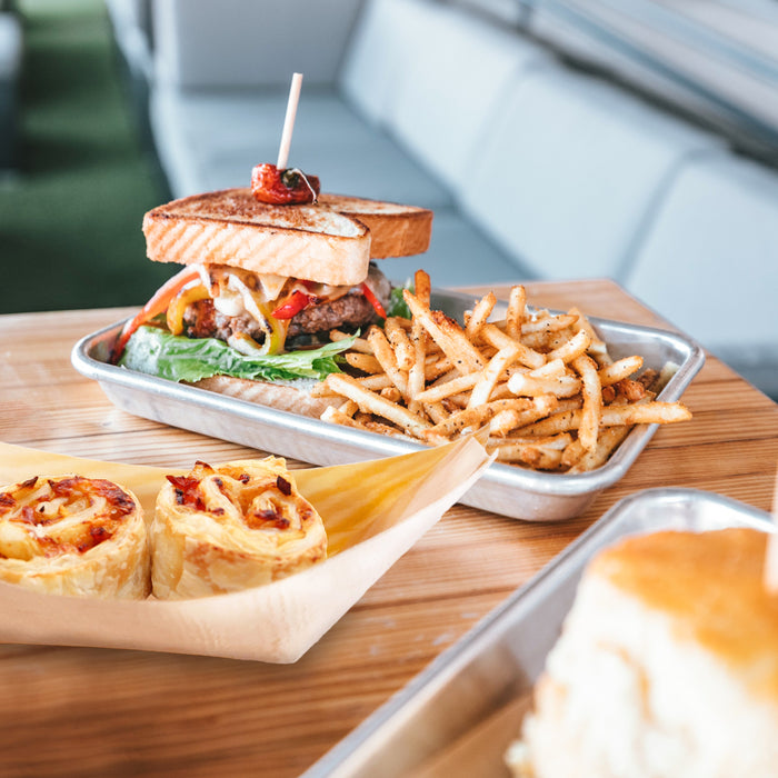 Pinewood finger food boats 17cm — Wisefood - Main Image