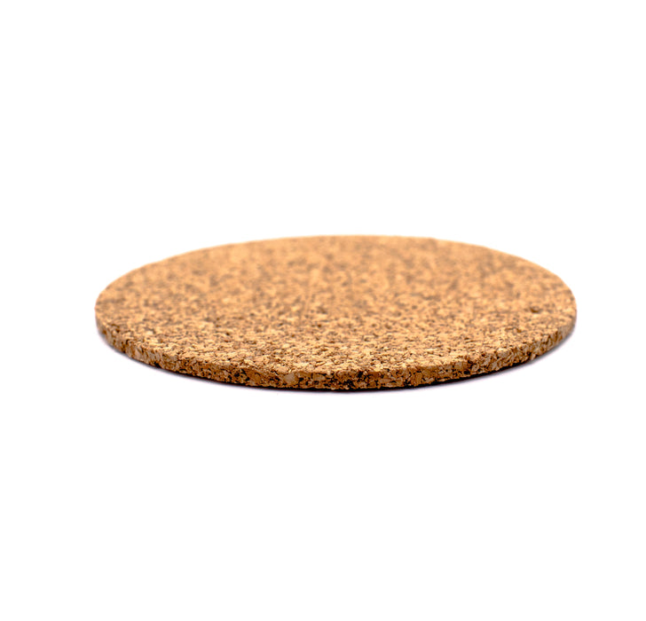 Glass coasters cork pack of 6