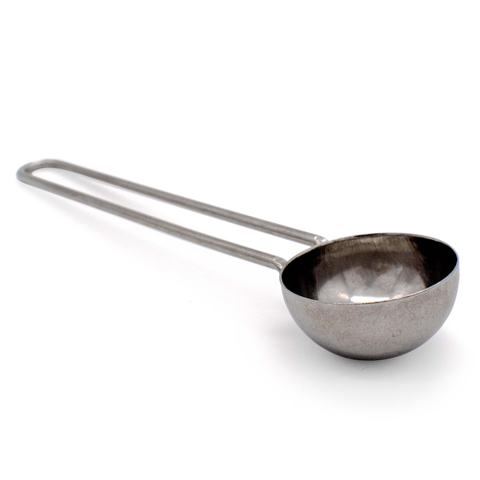 Coffee measuring spoon metal 5.6 cm wide and 2.0 cm high