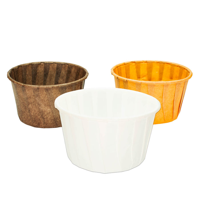 Moules à muffins tricolores 4 cm - Moules à muffins en papier - Moules à muffins