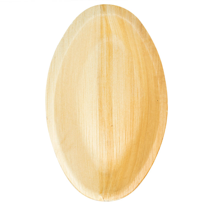 Palm leaf bowl oval 20 x 13 cm