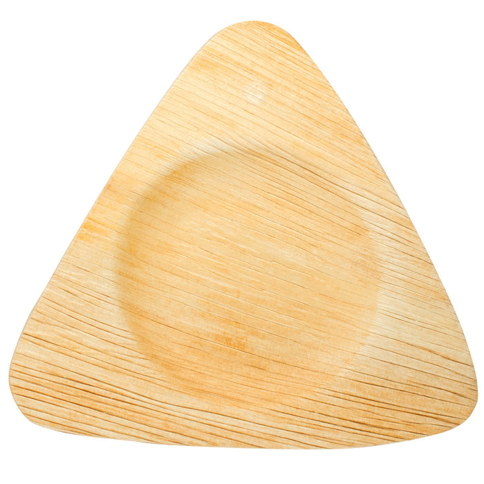 Palm leaf plate triangular 15 cm