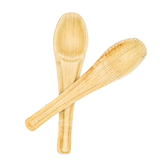 Palm leaf spoon disposable 15 cm - disposable spoon