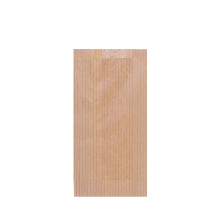 Papírový pekařský sáček - hnědý 12 x 5 x 25 cm