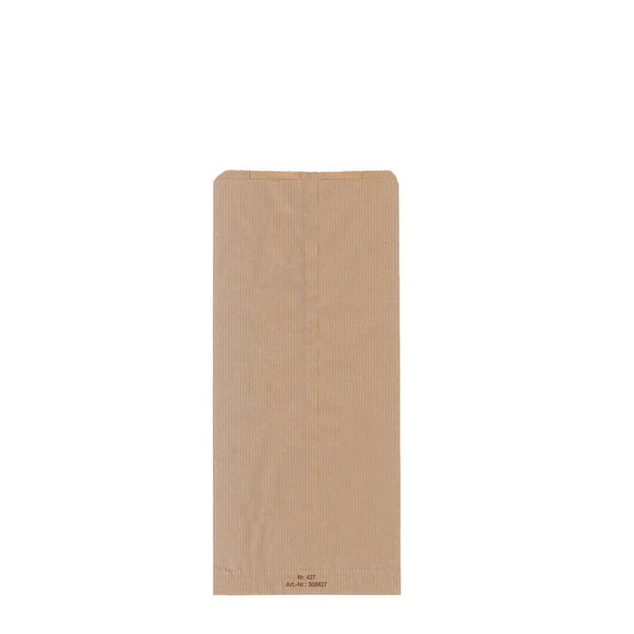 Paper bakery bag - printed brown 13 x 7 x 28 cm