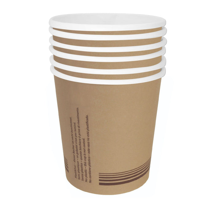 Paper mug - brown 200ml (8oz) Ø 80mm - PLA