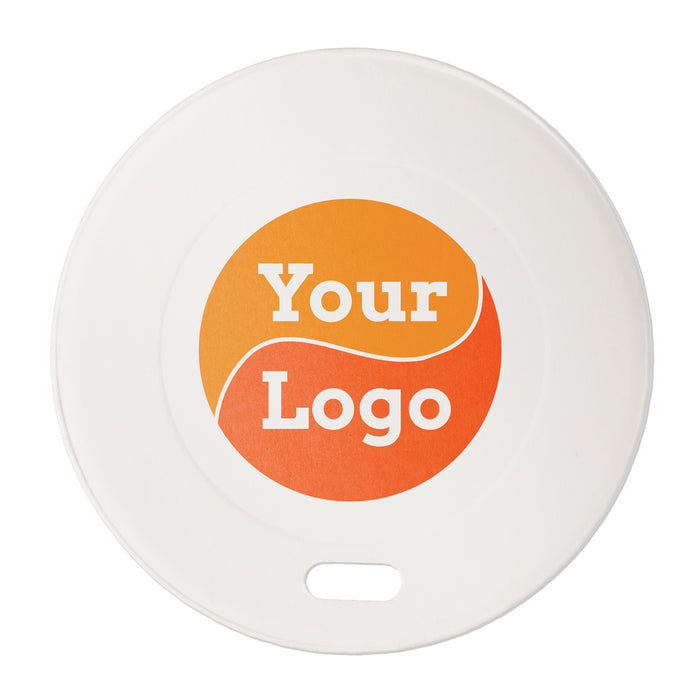 Couvercle en papier recouvert de PE - 80 mm - imprimé individuellement