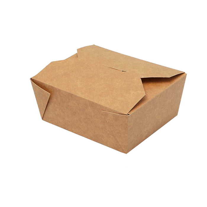 Paper lunch box - rectangular 1000ml brown