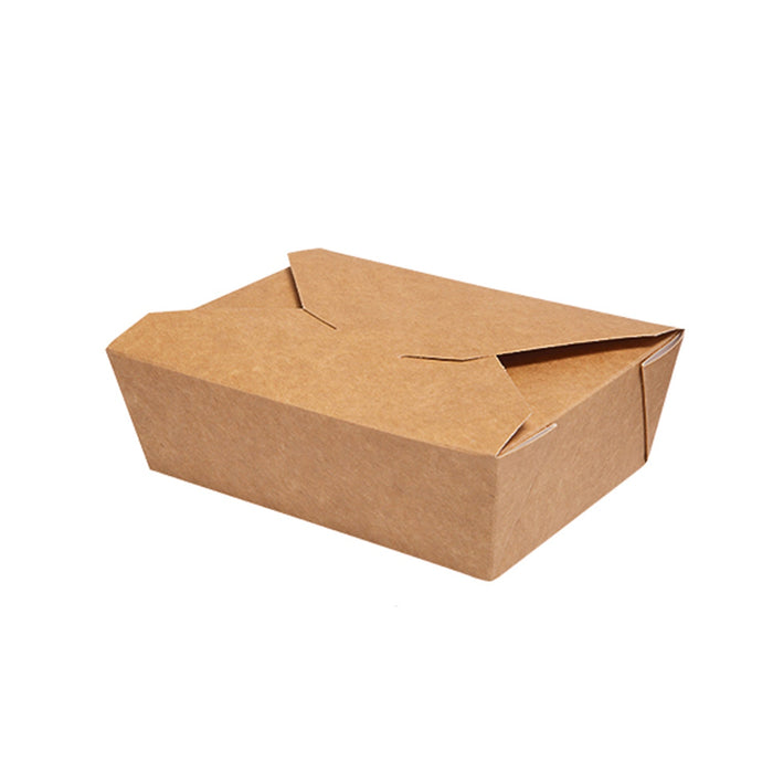 Paper lunch box - rectangular 750ml brown