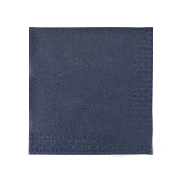 Paper napkins - square blue 33 cm 3 ply 1/4 fold