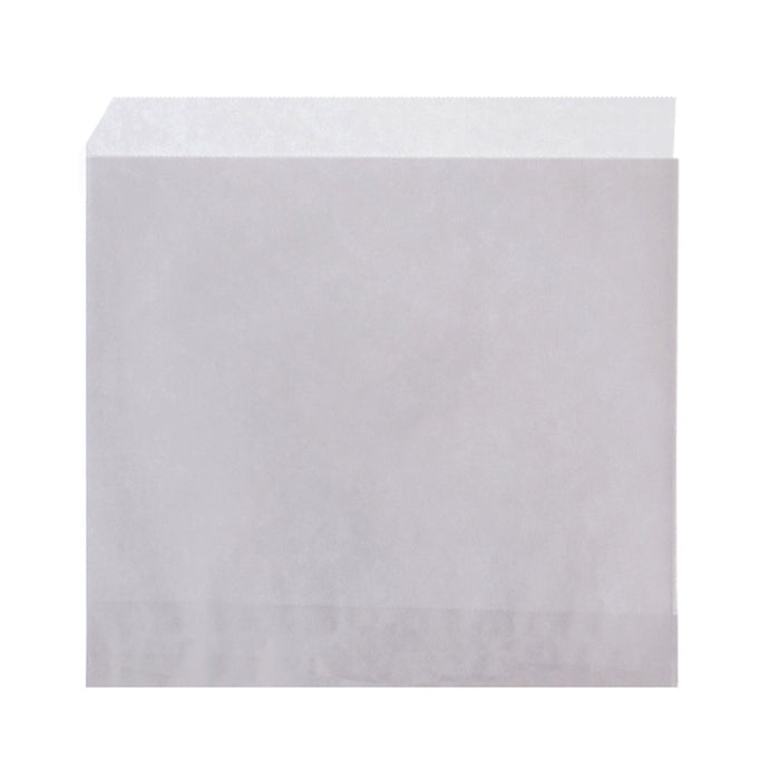 Paper snack bags - white 16 x 16 cm open on 2 sides