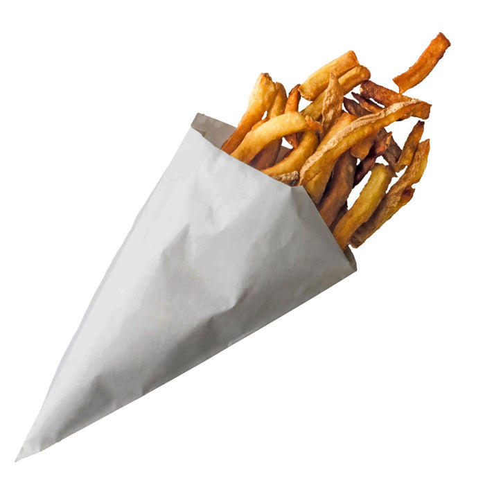 Paper cone bag - white for 250g