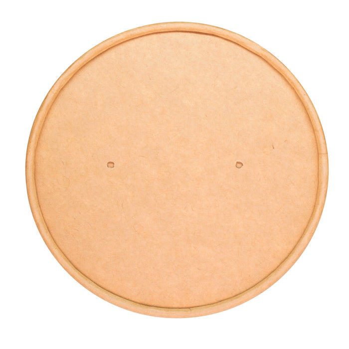 Paper lid brown (suitable for soup bowl 700ml) 117mm