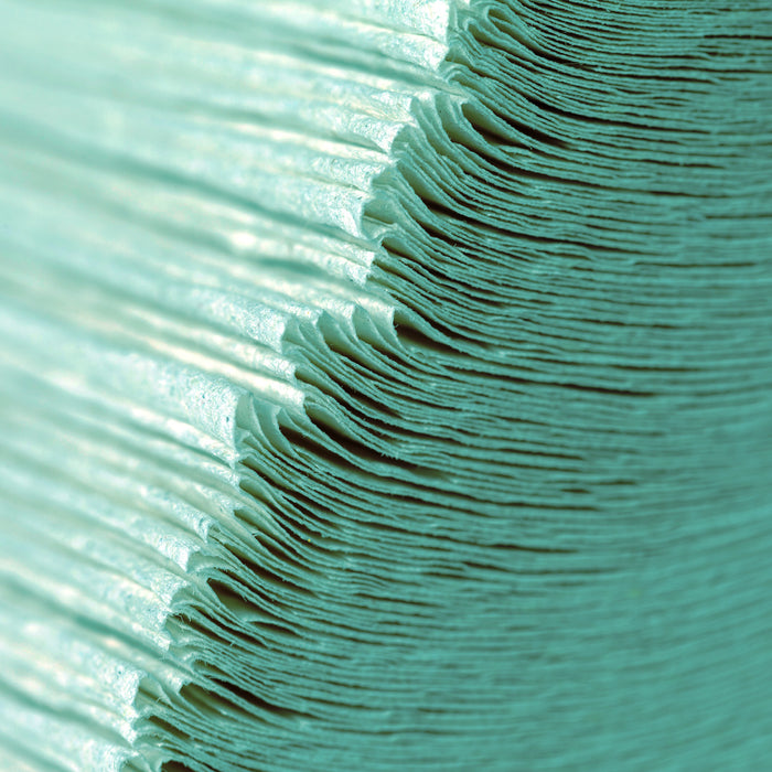 Papier Handtücher  - 1-lagig grün 25 x 23 cm - ZZ-Falzung - 5000 Stück