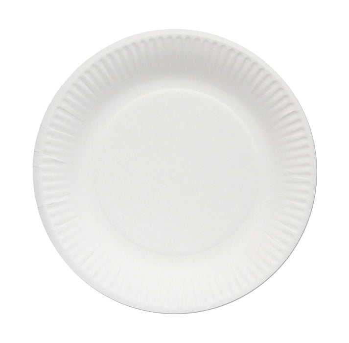 Disposable cardboard plates - paper plates Ø 20 cm white