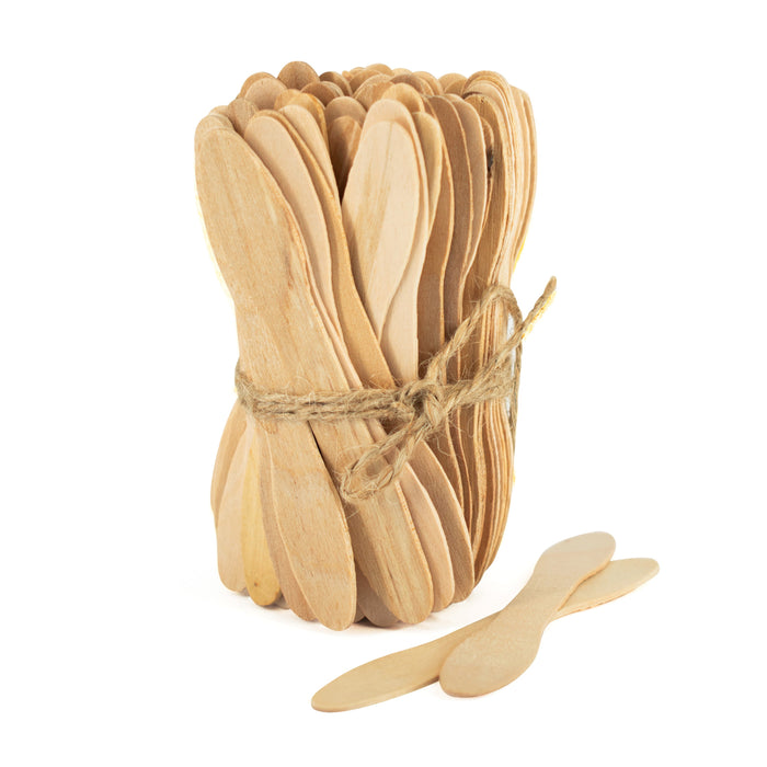 Wooden tasting sticks - 10cm - 100 sticks