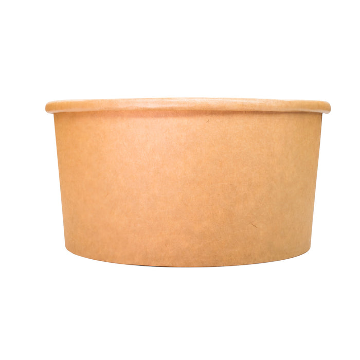 Salad bowl brown - 1000ml - paper / cardboard bowl disposable - brown