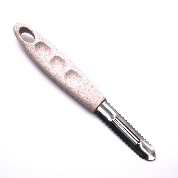 Potato peeler with white pendulum blade