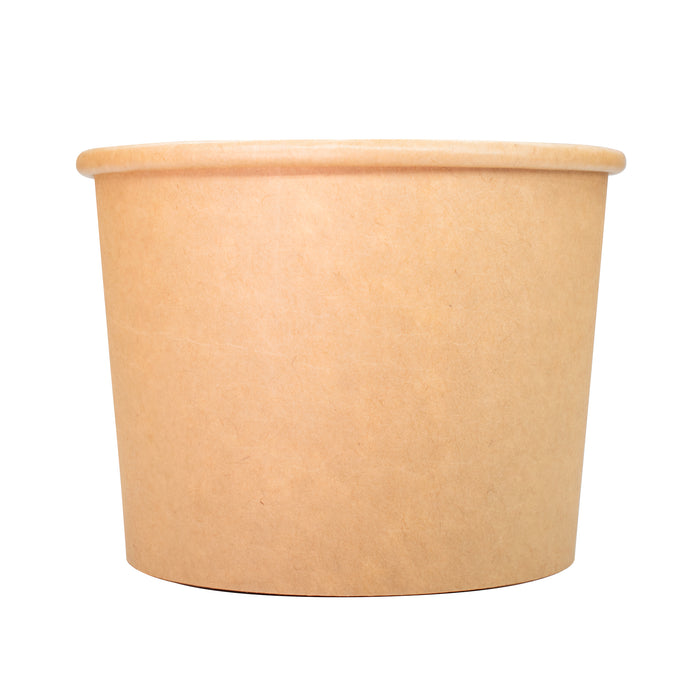 Tazón de sopa 360ml To Go desechable - tazón de sopa de papel - vasos de papel biodegradables sin PLA/PE - tazón de sopa desechable sostenible con recubrimiento BIO