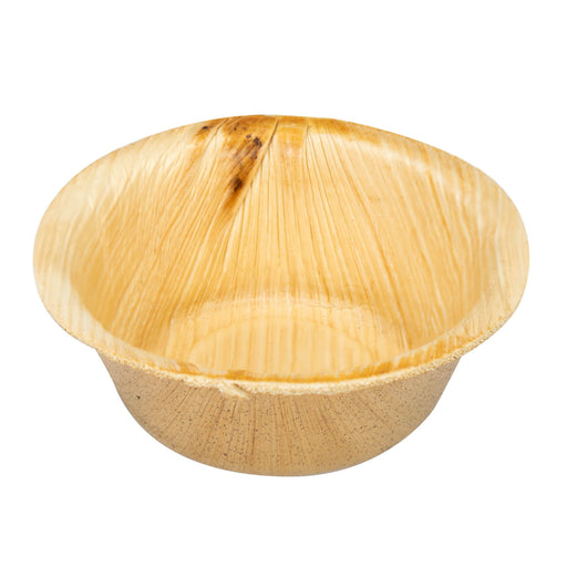 Kleine Palmblatt-Dipschale, rund und tief, Ø 6 cm, 20 ml, beige
