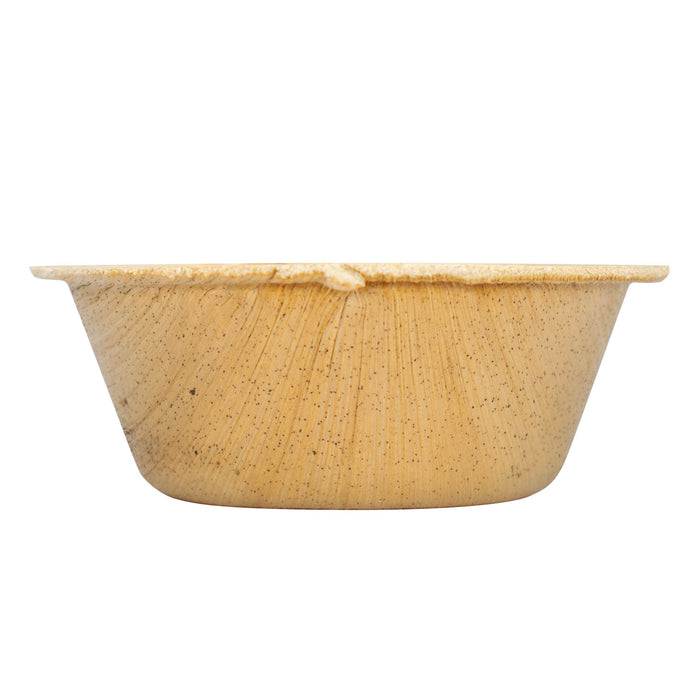 Kleine Palmblatt-Dipschale, rund und tief, Ø 6 cm, 20 ml, beige
