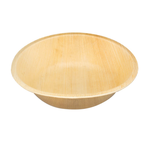 Palmblatt-Schüssel, rund und tief, Ø 18 cm, 600 ml, beige